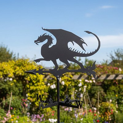 Girouette de jardin Dragon