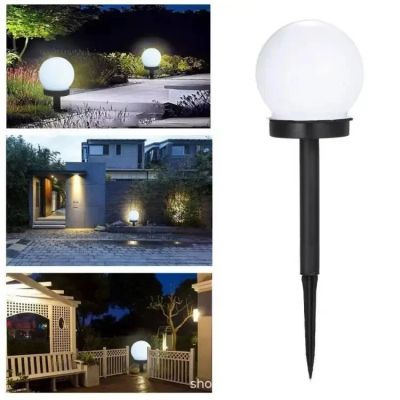 Lampe de jardin solaire| Globe lumineux moderne