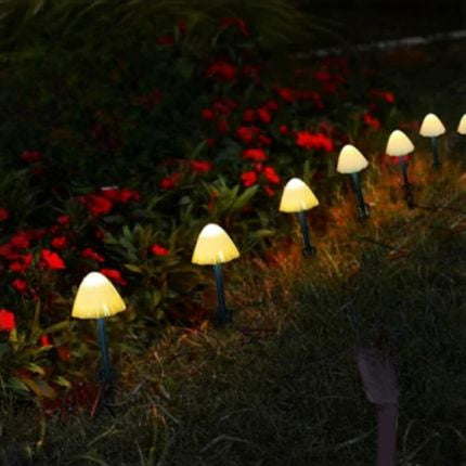 Guirlande lumineuse extérieur Champignons lumière blanche