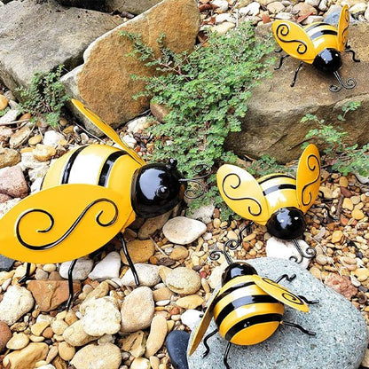 Décoration murale de jardin bourdons dans le parterre