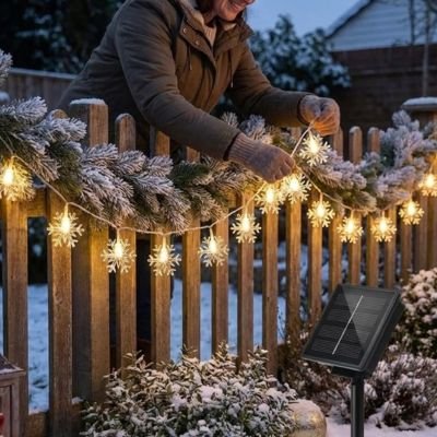 Guirlande lumineuse extérieur 12m blanc chaud
