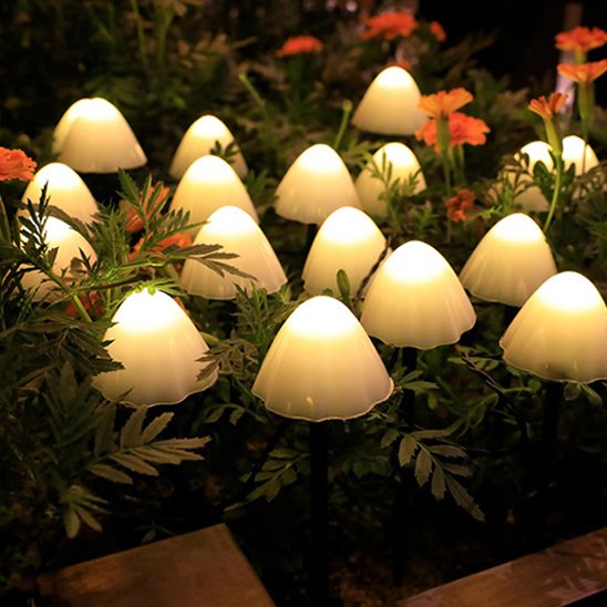 guirlande lumineuse extérieur ! champignons 11 m