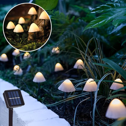 guirlande lumineuse extérieur | champignons