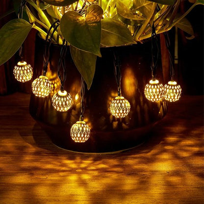 Guirlande lumineuse extérieur marocaine blanc chaud