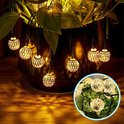 Guirlande lumineuse extérieur marocaine blanc 