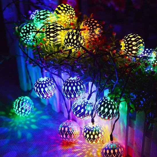 Guirlande lumineuse extérieur marocaine colorée