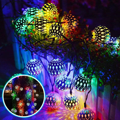 Guirlande lumineuse extérieur marocaine RVB