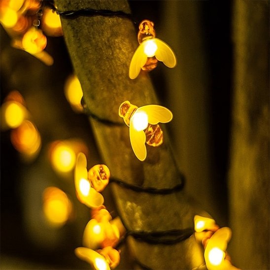  Guirlande lumineuse extérieur abeille blanc chaud