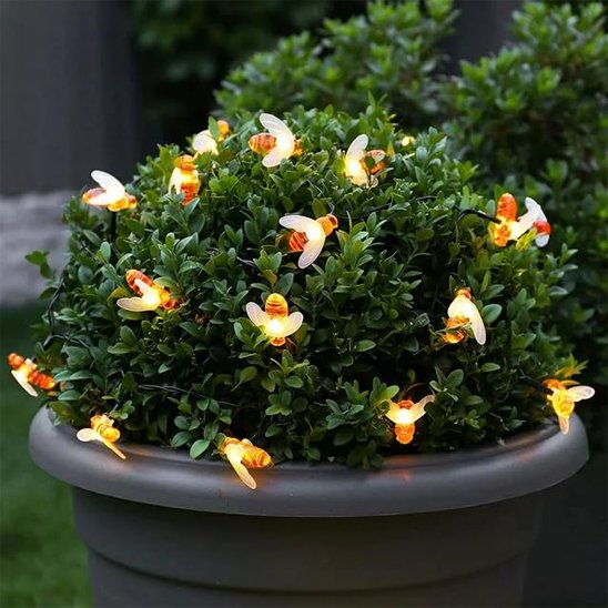  Guirlande lumineuse extérieur abeille blanc