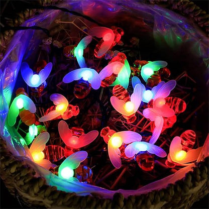  Guirlande lumineuse extérieur abeille colorée