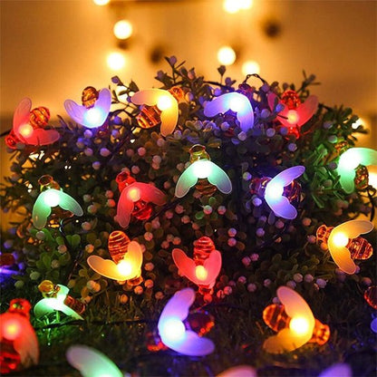  Guirlande lumineuse extérieur abeille multicolore
