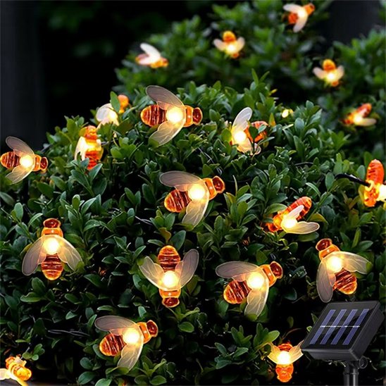  Guirlande lumineuse extérieur abeille