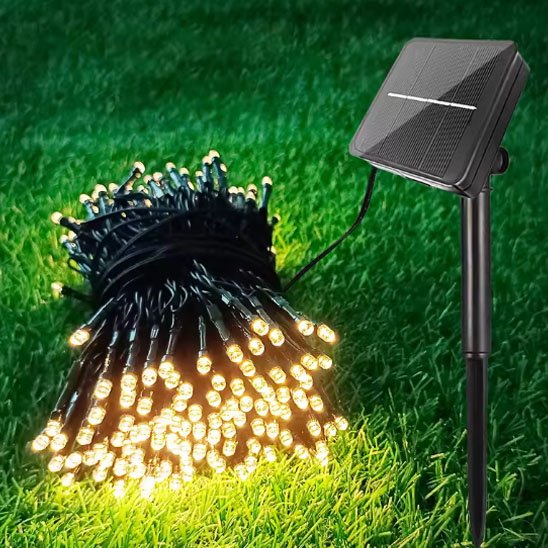 Guirlande solaire pour le patio