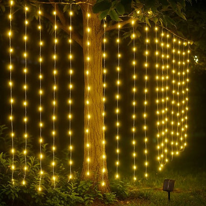 Guirlande solaire rideau de 3m x3m