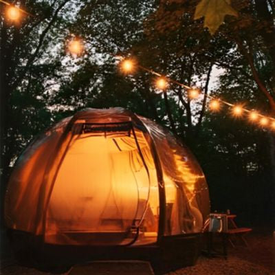 guirlande guinguette solaire en camping