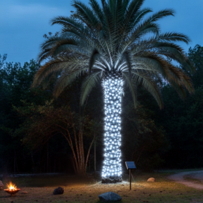 guirlande Luminquse solaire blanc