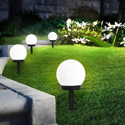 Lampe de jardin 4 boules de lumière