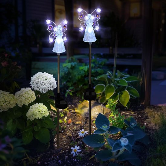 lampe jardin solaire ange 