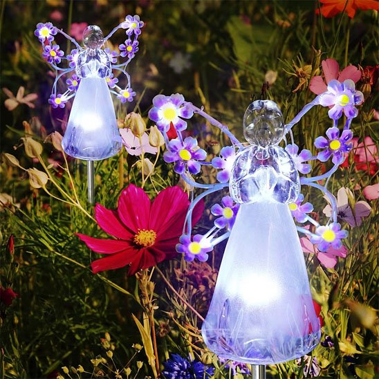lampe jardin solaire ange 