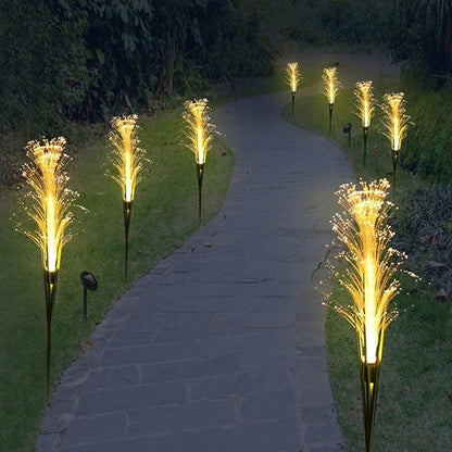  Lampe jardin solaire roseau