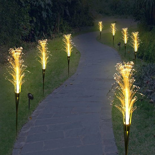  Lampe jardin solaire roseau