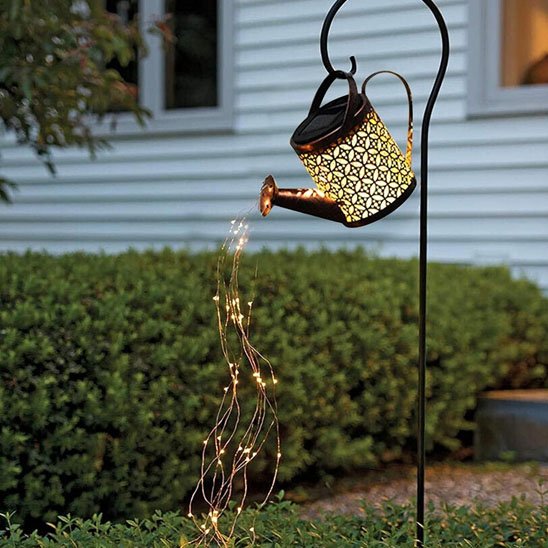 Lampe solaire exterieur arrosoir lumière blanche
