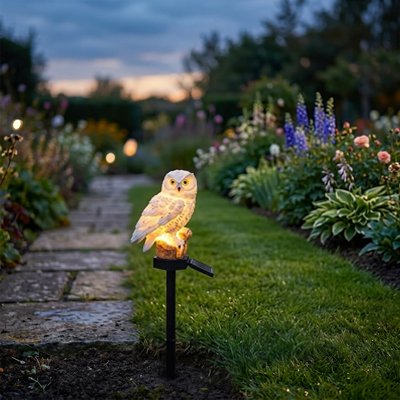 Lampe solaire exterieur bel hibou