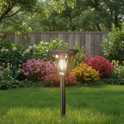 lampe solaire extérieur détecteur de mouvement sur piquet