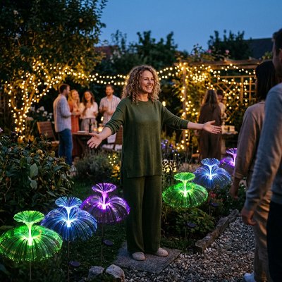Lampe solaire exterieur rangée double