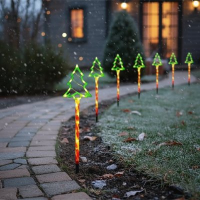 lampe solaire exterieur sapin de noël 