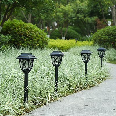 Lampes jardins solaires de chemin