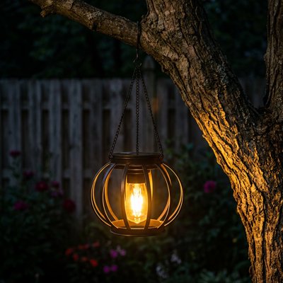 Lanterne solaire extérieur à chaine durable