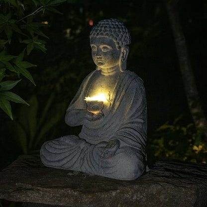 Statue de jardin Boudha qui médite 