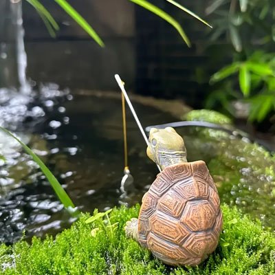 Statue de jardin tortue assis
