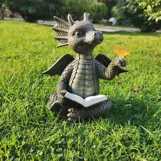 Statue jardin petit dragon